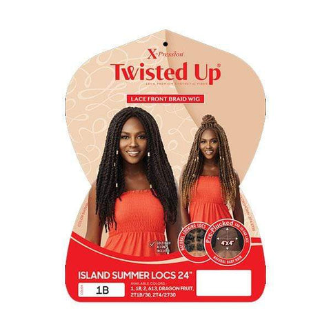 Outre X-Pression Twisted Up Lace Front Braid Wig - ISLAND SUMMER LOCS 24" - Clearance - SoGoodBB.com