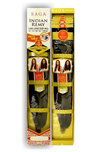 Saga Indian Remy 100% Human Hair Wet & Wavy Weave - LONG LOOSE DEEP 4PCS - SoGoodBB.com