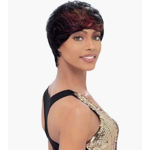 Sensationnel 100% Human Hair Bump Collection Wig - FEATHER CHARM - SoGoodBB.com