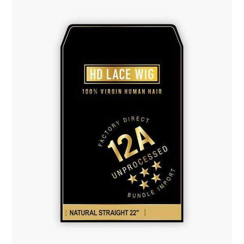 Sensationnel 100% Virgin Human Hair 12A 13X5 Frontal HD Lace Wig - NATURAL STRAIGHT 22" - SoGoodBB.com