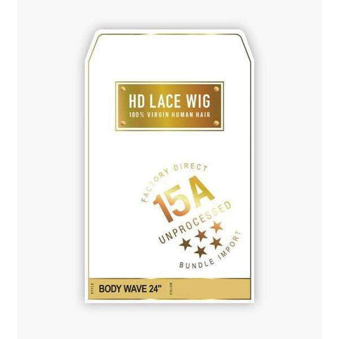 Sensationnel 100% Virgin Human Hair 15A 13X4 Frontal HD Lace Wig - BODY WAVE 24" - SoGoodBB.com