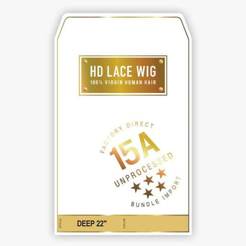 Sensationnel 100% Virgin Human Hair 15A 13X4 Frontal HD Lace Wig - DEEP 22" - SoGoodBB.com