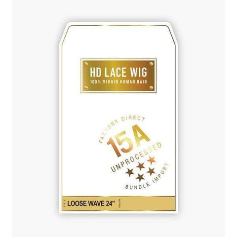 Sensationnel 100% Virgin Human Hair 15A 13X4 Frontal HD Lace Wig - LOOSE WAVE 24" - SoGoodBB.com