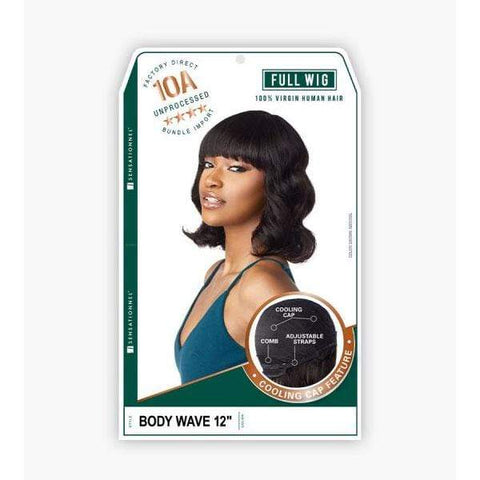 Sensationnel 100% Virgin Human Hair Full Wig - 10A BODY WAVE 12" - SoGoodBB.com
