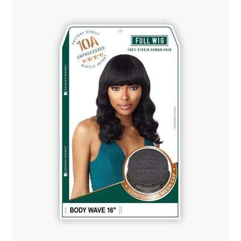 Sensationnel 100% Virgin Human Hair Full Wig - 10A BODY WAVE 16" - SoGoodBB.com