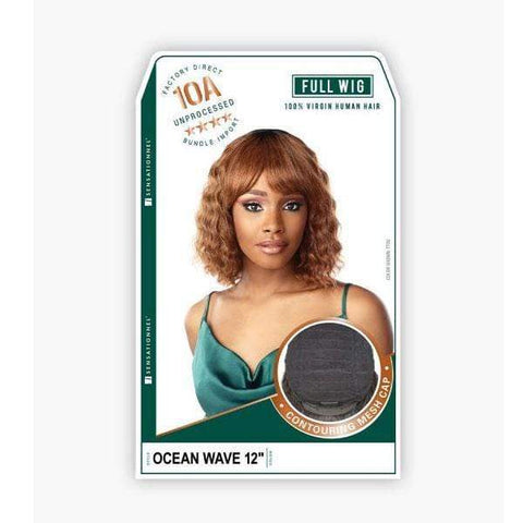 Sensationnel 100% Virgin Human Hair Full Wig - 10A OCEAN WAVE 12″ - SoGoodBB.com