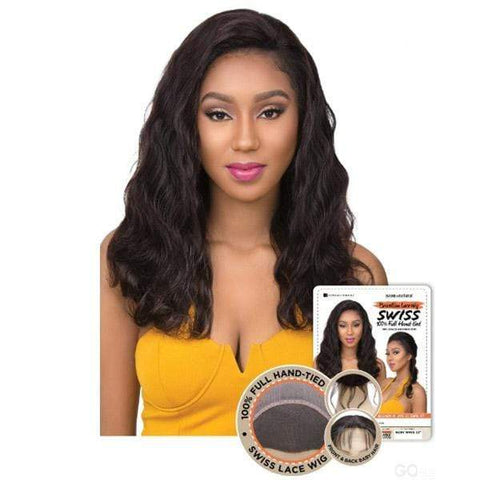 Sensationnel Bare & Natural 100% Brazilian Virgin Remi Human Hair Full Hand-Tied Swiss Lace Wig - BODY WAVE 22" - SoGoodBB.com