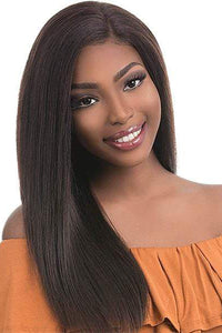 Sensationnel Bare & Natural 100% Brazilian Virgin Remi Human Hair Full Hand-Tied Swiss Lace Wig - STRAIGHT 22" - SoGoodBB.com