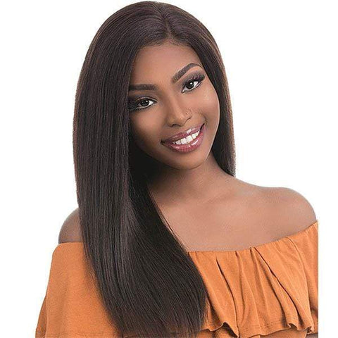 Sensationnel Bare & Natural 100% Brazilian Virgin Remi Human Hair Full Hand-Tied Swiss Lace Wig - STRAIGHT 22" - SoGoodBB.com