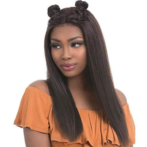 Sensationnel Bare & Natural 100% Brazilian Virgin Remi Human Hair Full Hand-Tied Swiss Lace Wig - STRAIGHT 22" - SoGoodBB.com