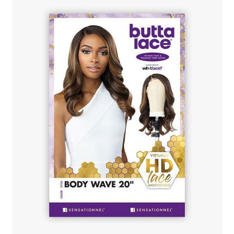 Sensationnel Butta Human Hair Blend Lace Front Wig - BODY WAVE 20" - SoGoodBB.com