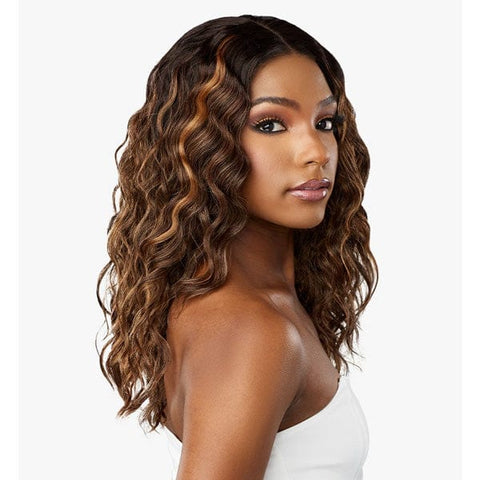 Sensationnel Butta Human Hair Blend Lace Front Wig - LOOSE CURLY 18" - SoGoodBB.com