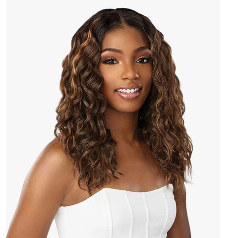 Sensationnel Butta Human Hair Blend Lace Front Wig - LOOSE CURLY 18" - SoGoodBB.com