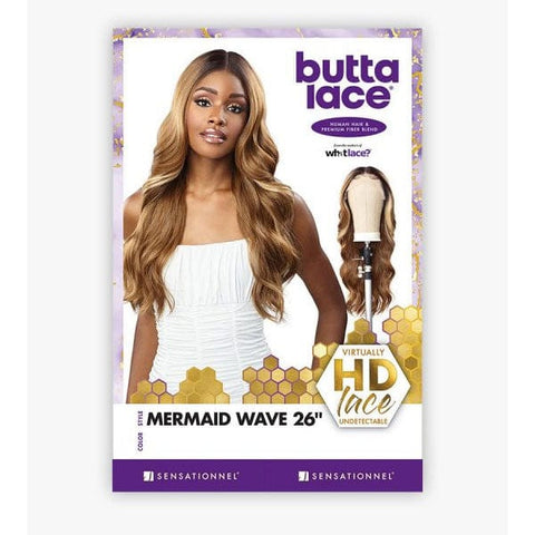 Sensationnel Butta Human Hair Blend Lace Front Wig - MERMAID WAVE 26" - SoGoodBB.com