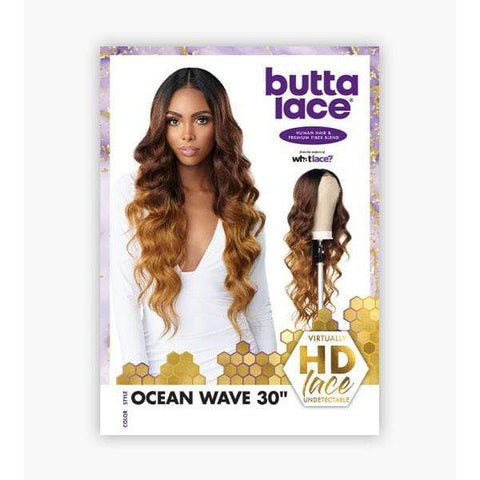 Sensationnel Butta Human Hair Blend Lace Front Wig - OCEAN WAVE 30" - SoGoodBB.com