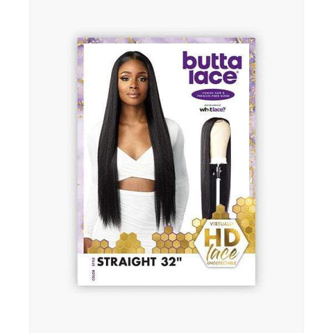 Sensationnel Butta Human Hair Blend Lace Front Wig - STRAIGHT 32" - SoGoodBB.com