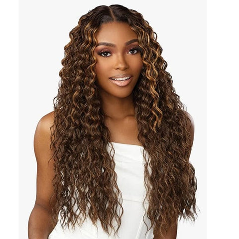 Sensationnel Butta Human Hair Blend Lace Front Wig - WATER DEEP 28" - SoGoodBB.com