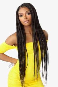 Sensationnel Cloud 9 4x4 Braid Lace Front Wig - BRAIDED BOX BRAID X-LARGE 36″ - Unbeatable - SoGoodBB.com