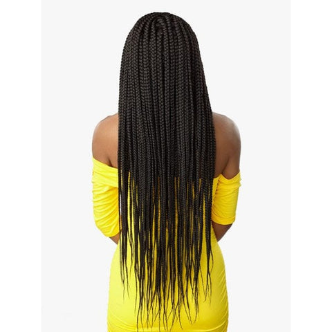 Sensationnel Cloud 9 4x4 Braid Lace Front Wig - BRAIDED BOX BRAID X-LARGE 36″ - Unbeatable - SoGoodBB.com