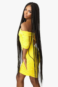 Sensationnel Cloud 9 4x4 Braid Lace Front Wig - BRAIDED BOX BRAID X-LARGE 50″ - Unbeatable - SoGoodBB.com