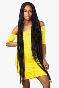 Sensationnel Cloud 9 4x4 Braid Lace Front Wig - BRAIDED BOX BRAID X-LARGE 50″ - Unbeatable - SoGoodBB.com