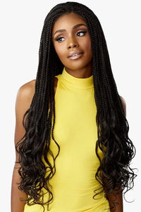 Sensationnel Cloud 9 4x4 Braid Lace Front Wig - BRAIDED BOX FRENCH CURL 30″ - SoGoodBB.com