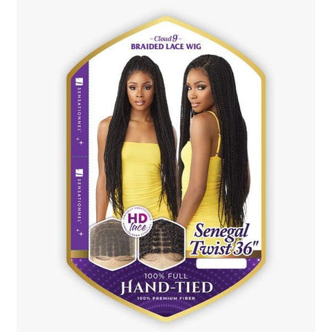 Sensationnel Cloud 9 Synthetic 100% Full Hand-Tied Braided Lace Wig - SENEGAL TWIST 36" - SoGoodBB.com