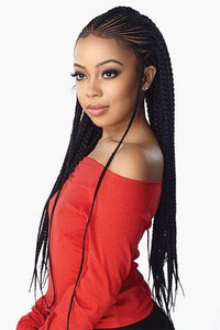 Sensationnel Cloud 9 Synthetic 13x7 Lace Parting Swiss Braid Lace Wig - FEED IN FULANI CORNROW - SoGoodBB.com