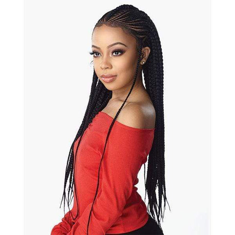 Sensationnel Cloud 9 Synthetic 13x7 Lace Parting Swiss Braid Lace Wig - FEED IN FULANI CORNROW - SoGoodBB.com