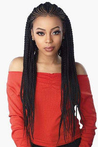 Sensationnel Cloud 9 Synthetic 13x7 Lace Parting Swiss Braid Lace Wig - FEED IN FULANI CORNROW - SoGoodBB.com