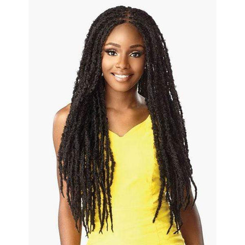 Sensationnel Cloud 9 Synthetic 4x4 Lace Parting Swiss Braid Lace Wig - BUTTERFLY LOCS 30" - Clearance - SoGoodBB.com