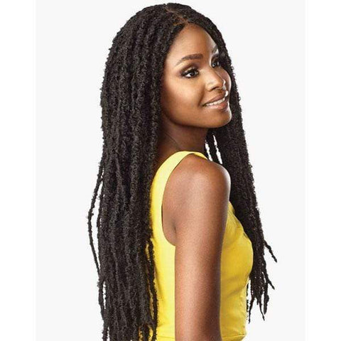 Sensationnel Cloud 9 Synthetic 4x4 Lace Parting Swiss Braid Lace Wig - BUTTERFLY LOCS 30" - Clearance - SoGoodBB.com