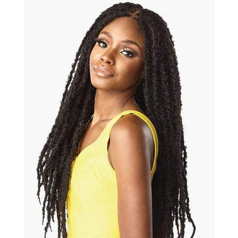 Sensationnel Cloud 9 Synthetic 4x4 Lace Parting Swiss Braid Lace Wig - BUTTERFLY LOCS 30" - Clearance - SoGoodBB.com