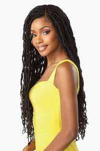 Sensationnel Cloud 9 Synthetic 4x4 Lace Parting Swiss Braid Lace Wig - DISTRESSED LOCS 28″ - Unbeatable - SoGoodBB.com