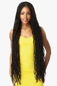 Sensationnel Cloud 9 Synthetic 4x4 Lace Parting Swiss Braid Lace Wig - DISTRESSED LOCS 40″ - SoGoodBB.com