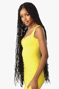 Sensationnel Cloud 9 Synthetic 4x4 Lace Parting Swiss Braid Lace Wig - DISTRESSED LOCS 40″ - SoGoodBB.com