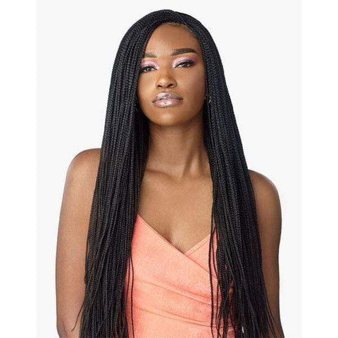 Sensationnel Cloud 9 Synthetic 4x4 Lace Parting Swiss Braid Lace Wig - MICRO BOX BRAID 28" - SoGoodBB.com