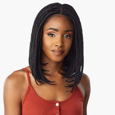 Sensationnel Cloud 9 Synthetic Hair 4x4 Lace Parting Swiss Lace Wig - BOX BRAID BOB - SoGoodBB.com