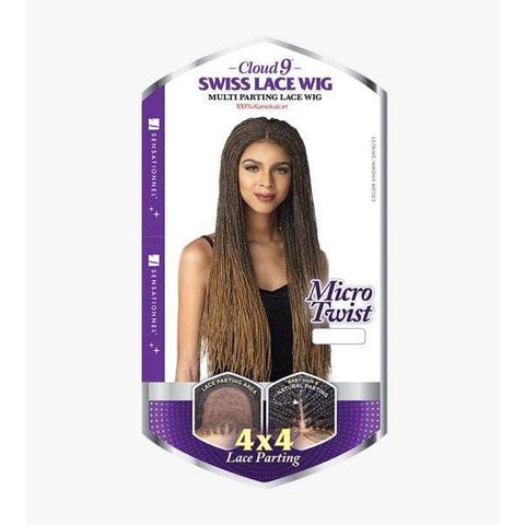 Sensationnel Cloud9 4x4 Part Swiss Braided Lace Wig - MICRO TWIST - SoGoodBB.com