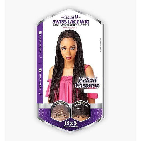 Sensationnel Cloud9 Hand Braided 13x5 Part Swiss Lace Wig - FULANI CORNROW - Clearance - SoGoodBB.com