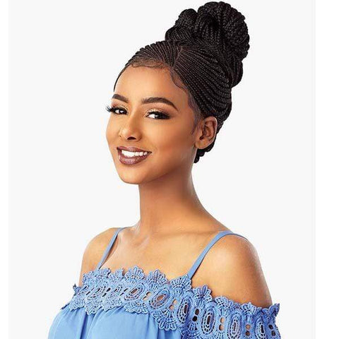 Sensationnel Cloud9 Hand Braided 13x5 Part Swiss Lace Wig - SIDE PART CORNROW - Clearance - SoGoodBB.com