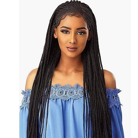 Sensationnel Cloud9 Hand Braided 13x5 Part Swiss Lace Wig - SIDE PART CORNROW - Clearance - SoGoodBB.com