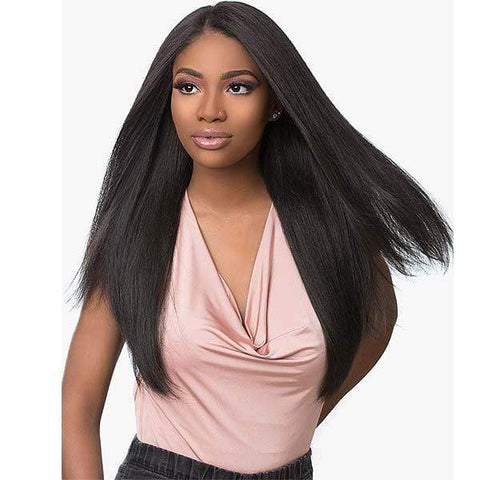 Sensationnel Cloud9 Human Hair Blend Multi Part Lace Front Wig - YAKI 26 - SoGoodBB.com