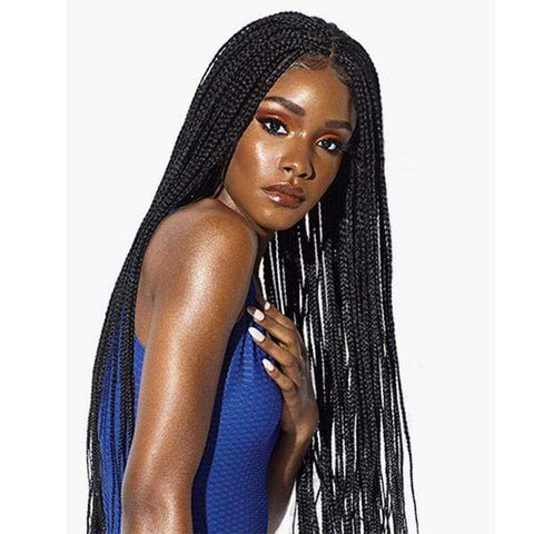 Sensationnel Cloud9 Ruwa 4x4 Swiss Braided Lace Front Wig - BOX BRAID 36" - SoGoodBB.com