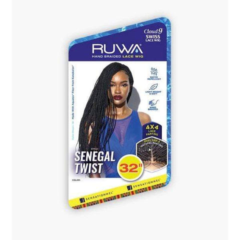 Sensationnel Cloud9 Ruwa 4x4 Swiss Braided Lace Front Wig - SENEGAL TWIST 32" - SoGoodBB.com