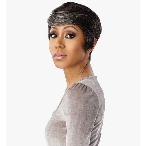 Sensationnel Empire Salt & Pepper 100% Human Hair Celebrity Series Wig - DENIA - SoGoodBB.com
