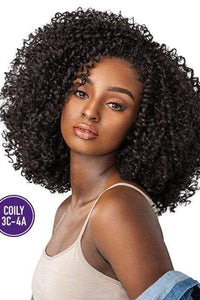 Sensationnel Instant Weave Curls Kinks & CO Synthetic Half Wig - COILY 3C-4A RULE BREAKER - Clearance - SoGoodBB.com