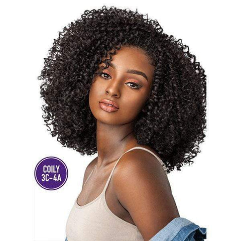Sensationnel Instant Weave Curls Kinks & CO Synthetic Half Wig - COILY 3C-4A RULE BREAKER - Clearance - SoGoodBB.com