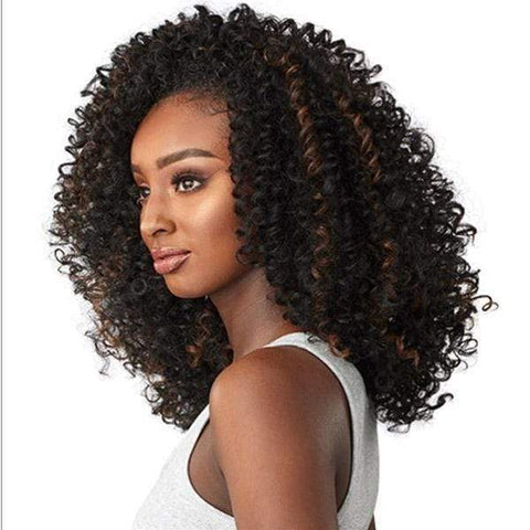 Sensationnel Instant Weave Curls Kinks & CO Synthetic Half Wig - CURLY 3B-3C SHOW STOPPER - Clearance - SoGoodBB.com