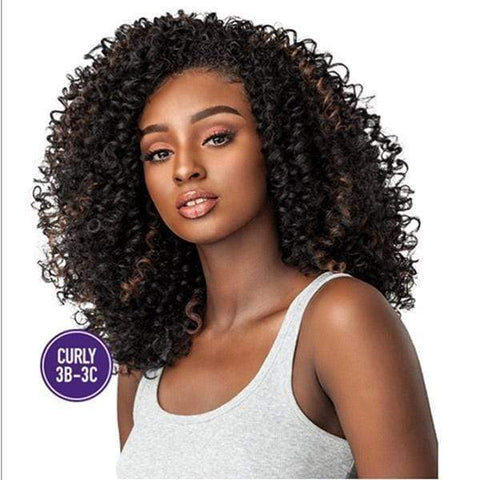 Sensationnel Instant Weave Curls Kinks & CO Synthetic Half Wig - CURLY 3B-3C SHOW STOPPER - Clearance - SoGoodBB.com
